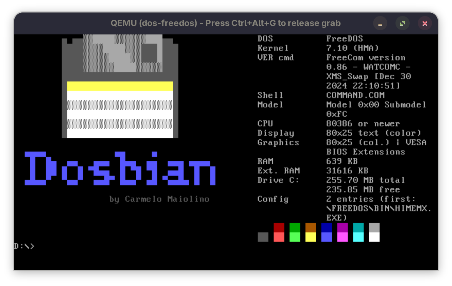 Dosbian logo