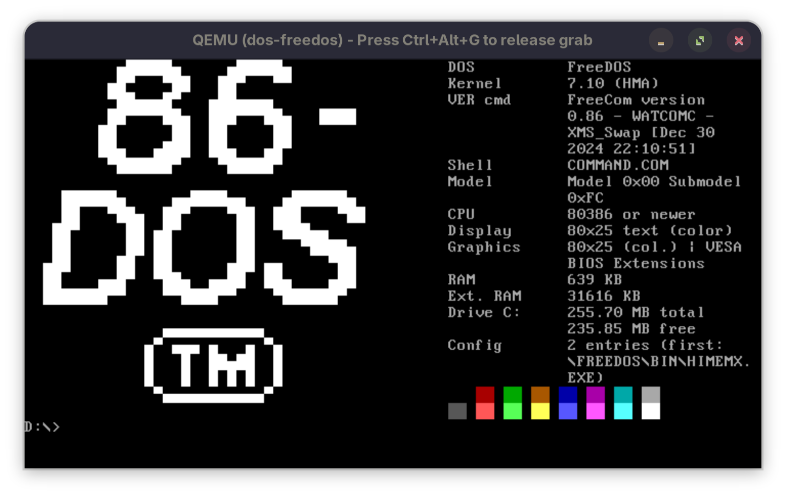 86-DOS logo