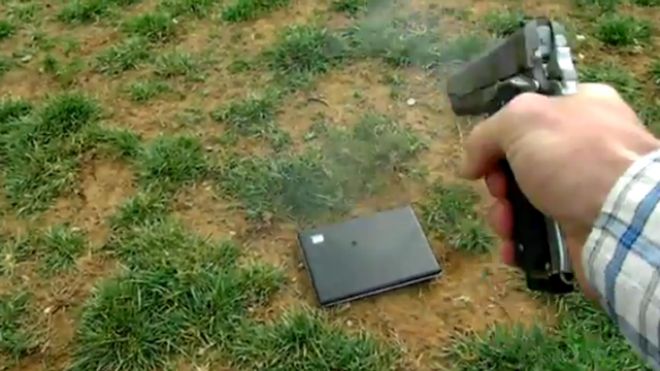 Man Shoots Daughters Laptop Over Facebook
